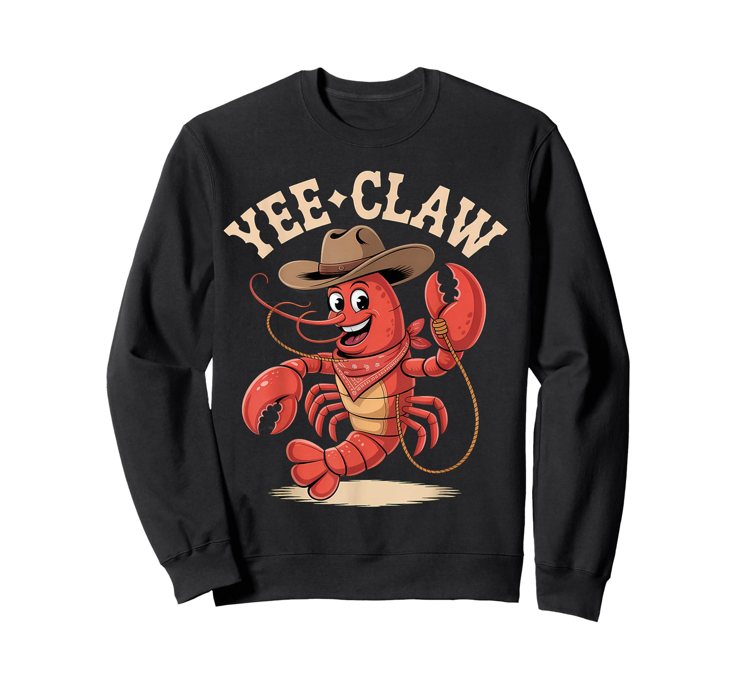 Yee Claw Western Country Cowboy Crawfish Seafood Lobster T-Shirt