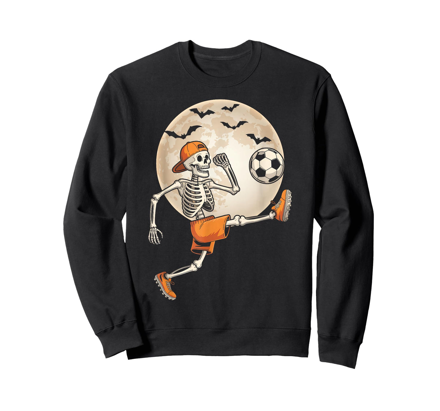 Funny Skeleton Soccer Halloween Costume Men Boys Kids T-Shirt