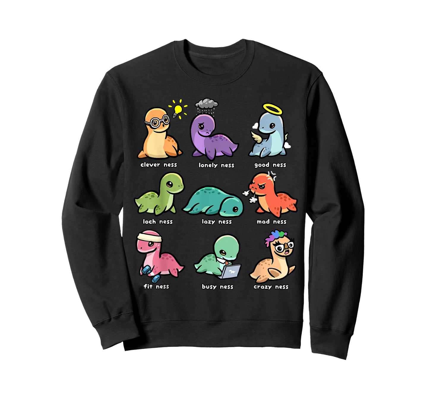 Loch Ness Monster Shirt Funny Types of Ness Cryptid Nessie T-Shirt