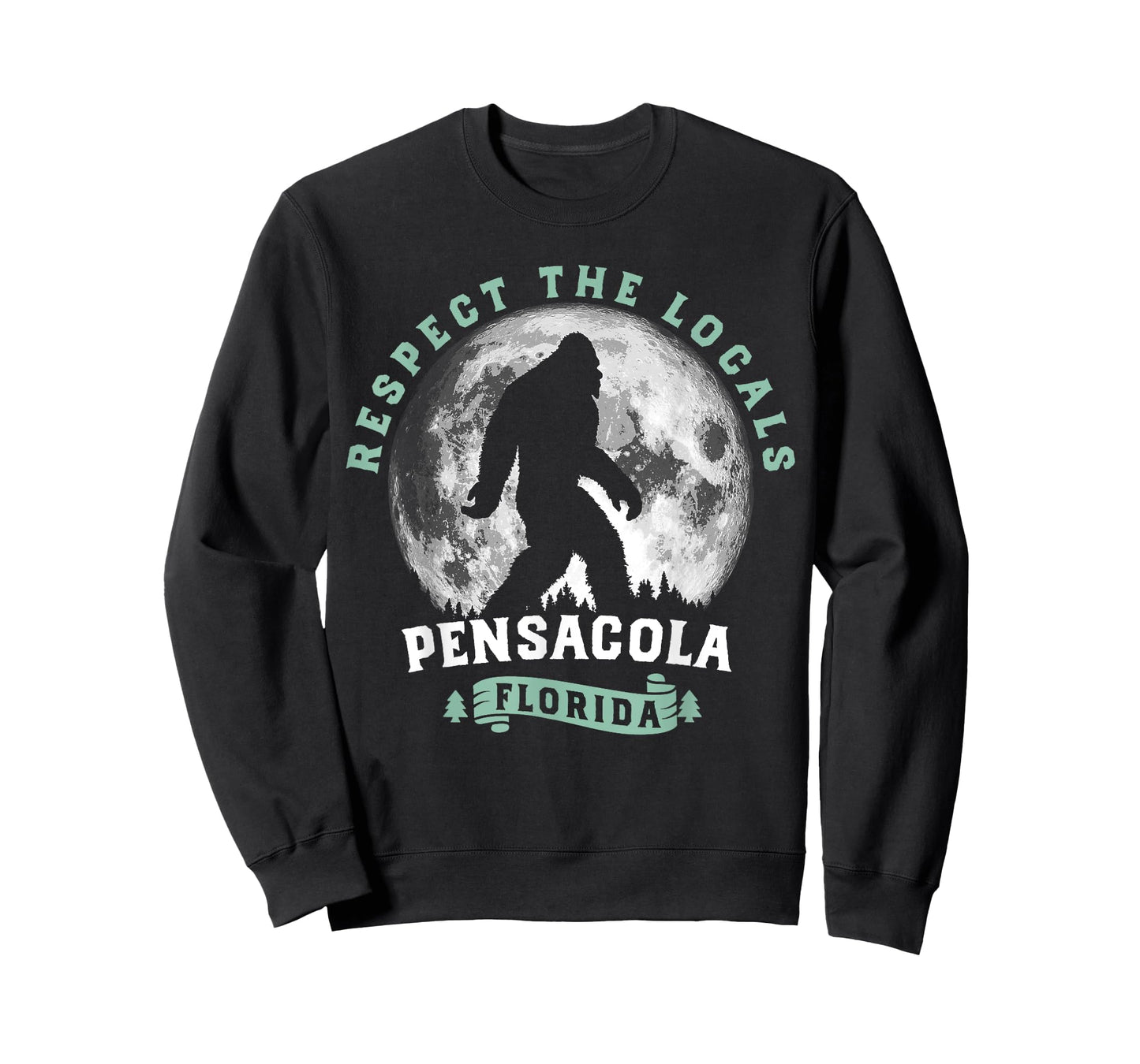 Pensacola Florida Respect the Locals Bigfoot Swamp Ape T-Shirt