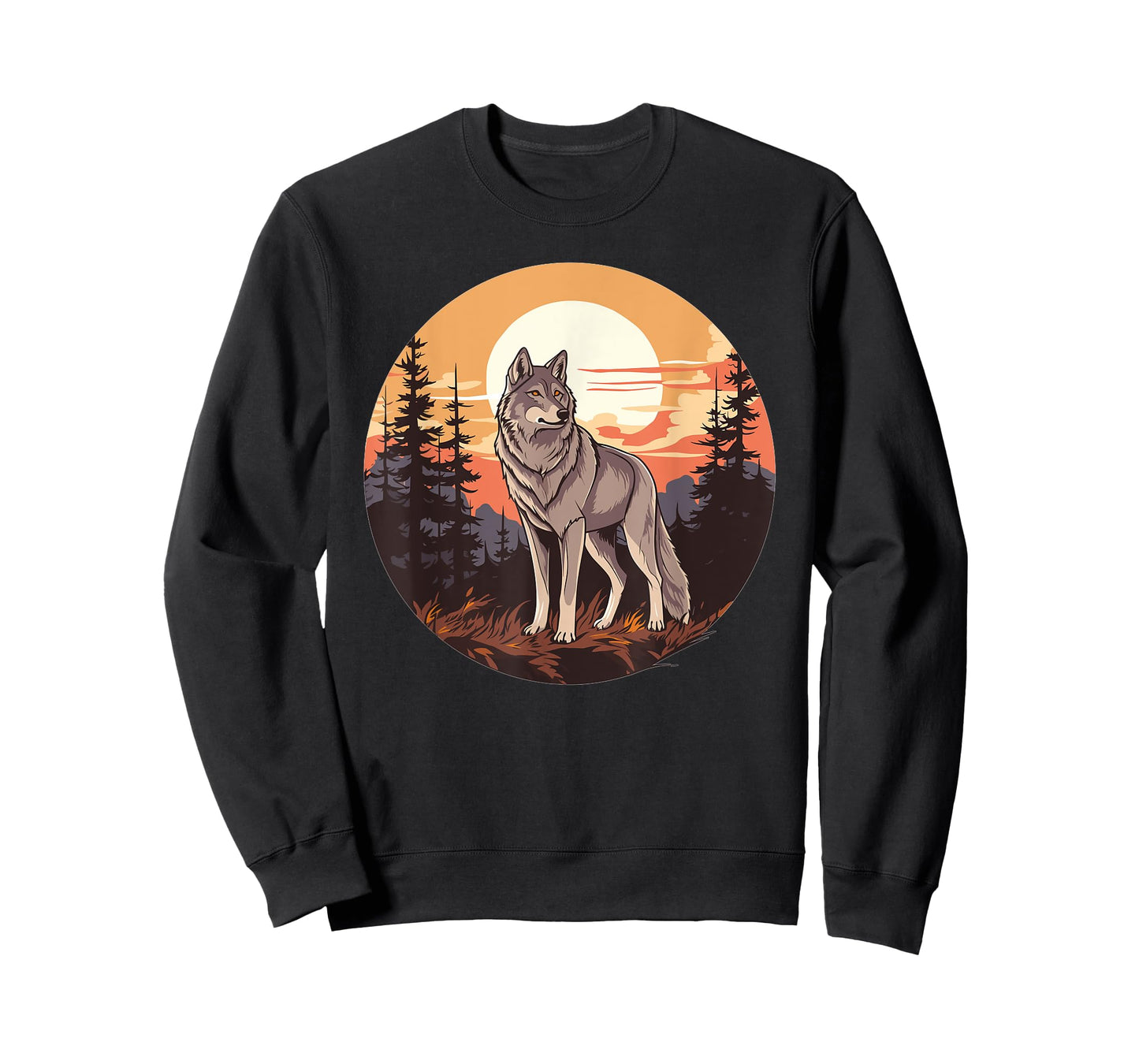 Wolf In The Forest I Kids Wolf T-Shirt