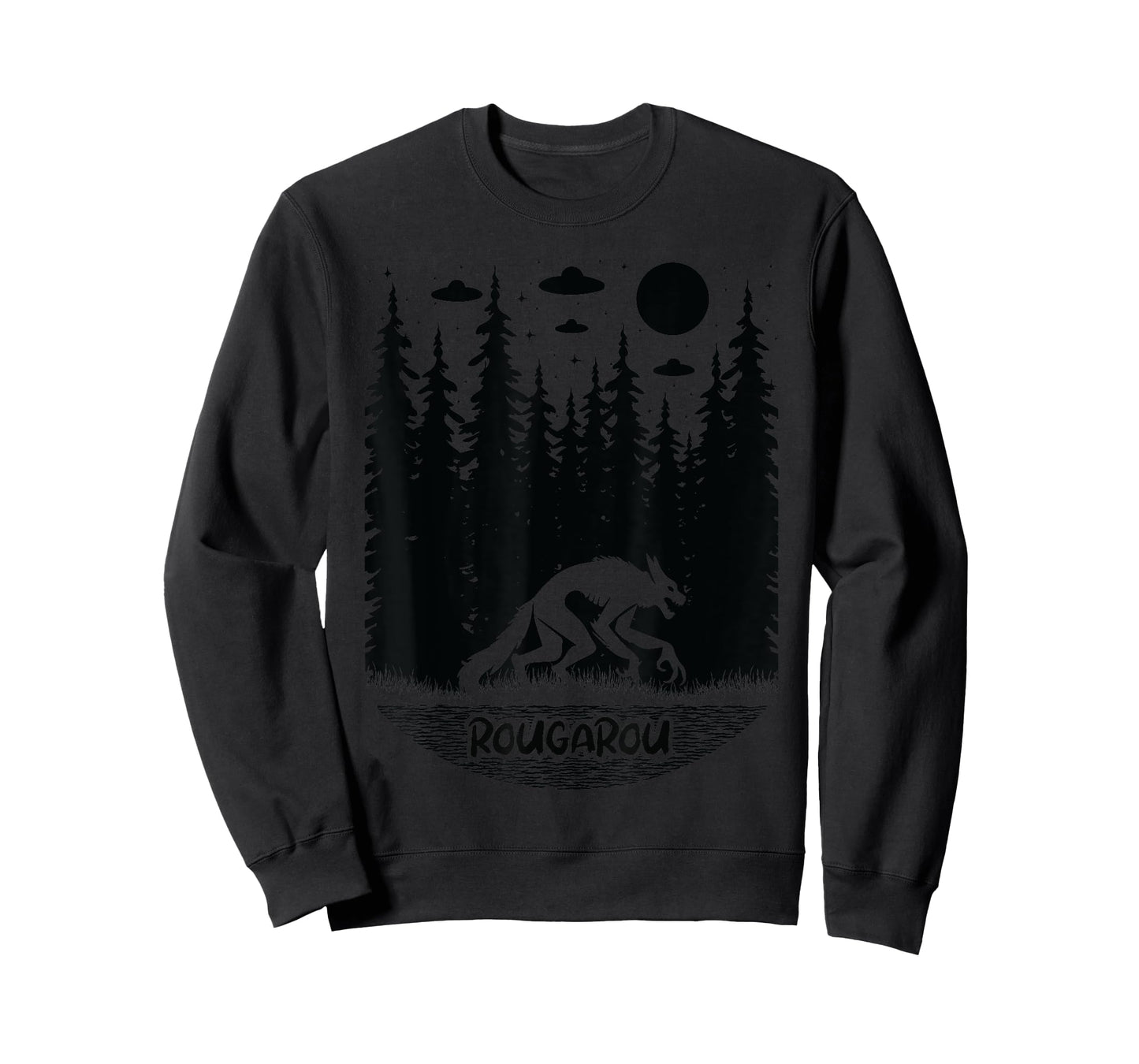 Funny Cryptid Rougarou Ufos Folklore Creature Cryptozoology T-Shirt