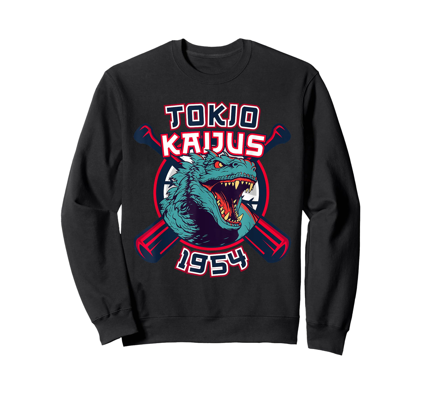 Retro 1954 Baseball Japanese Team Kaijus Fan T-Shirt