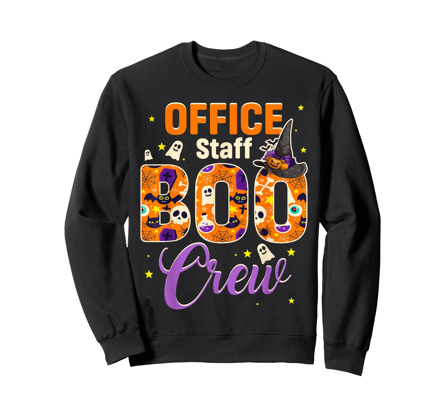 Office Staff Boo Crew Funny Halloween Matching Costume T-Shirt