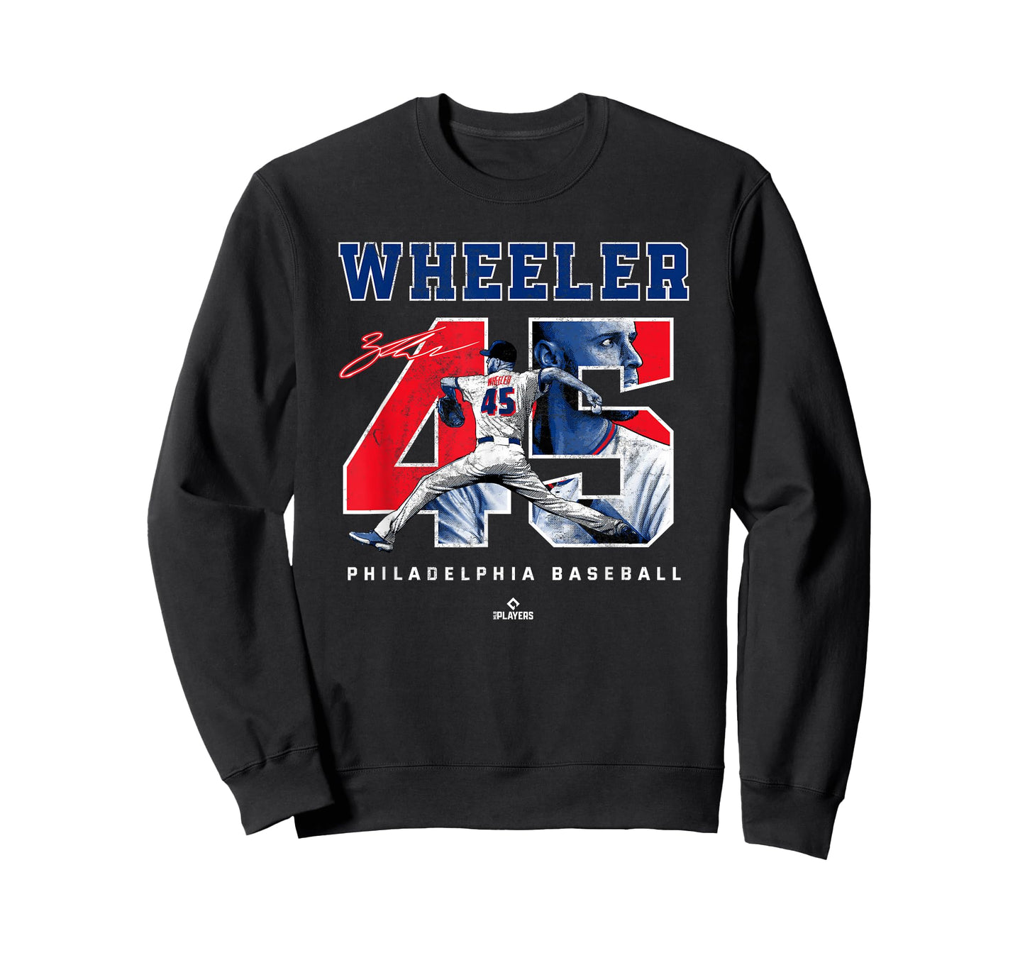 BallPark MVP Number and Portrait Zack Wheeler Philadelphia MLBPA T-Shirt