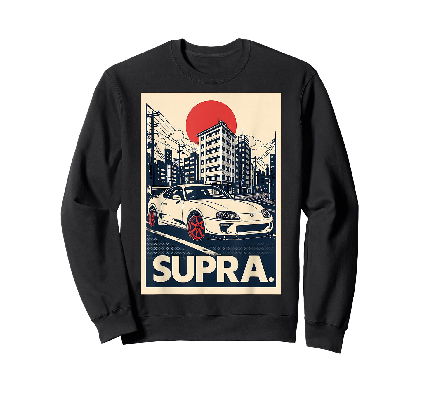 Japanese Cars Retro JDM Street Scene Tuner Car Art T-Shirt