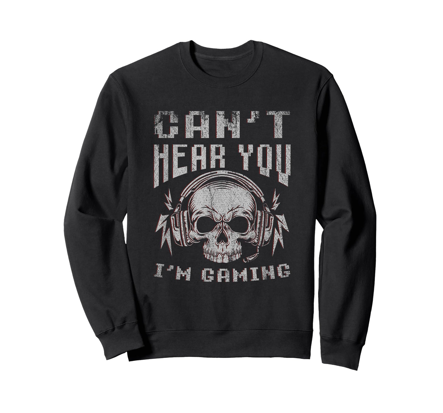 Funny Gamer Skull Gift Video Games Cant Hear You Im Gaming T-Shirt