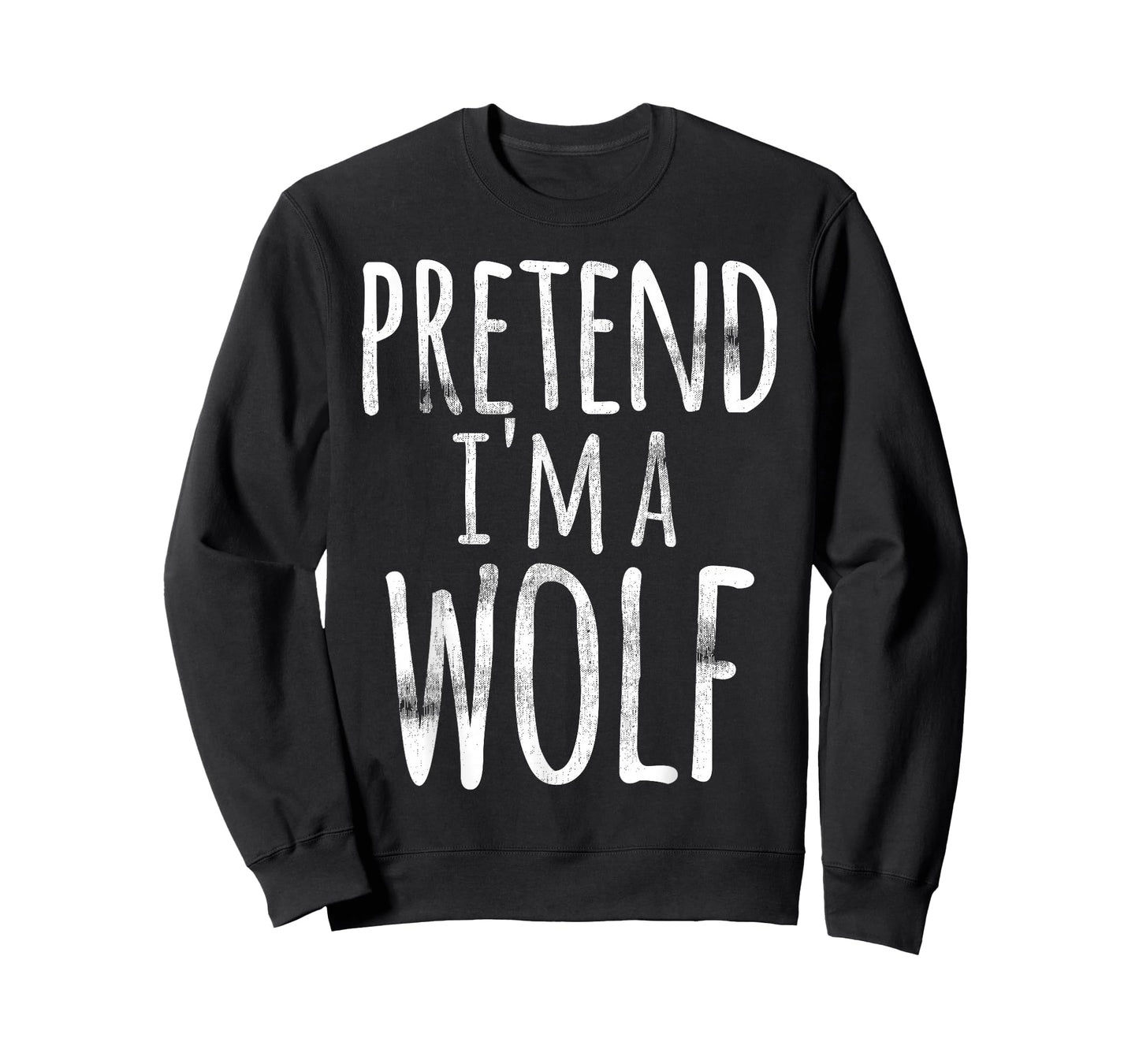 Funny Easy Lazy Halloween PRETEND I'M A WOLF COSTUME Outfit T-Shirt