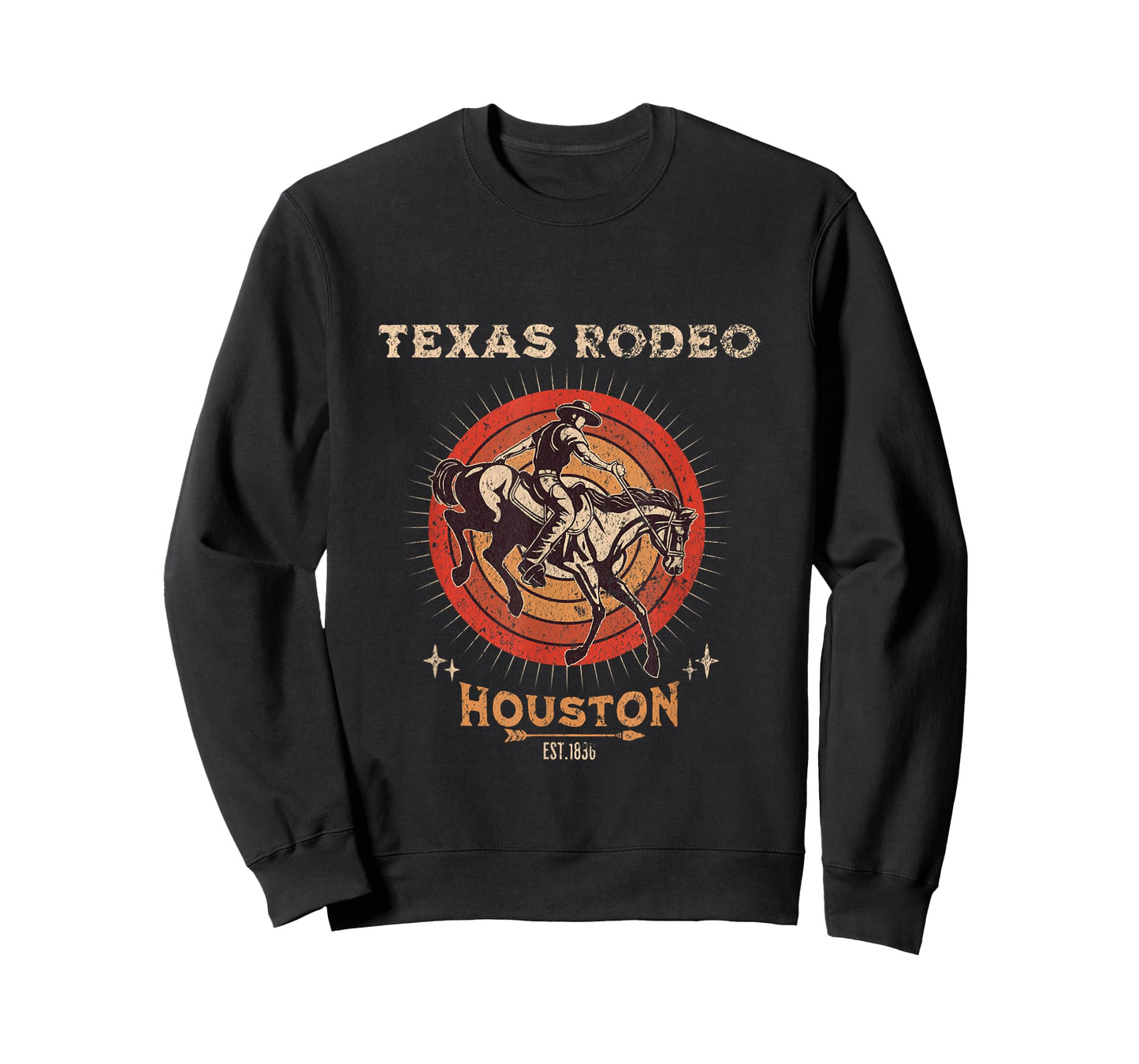 Houston Texas Rodeo Vintage Western Retro Cowboy T-Shirt