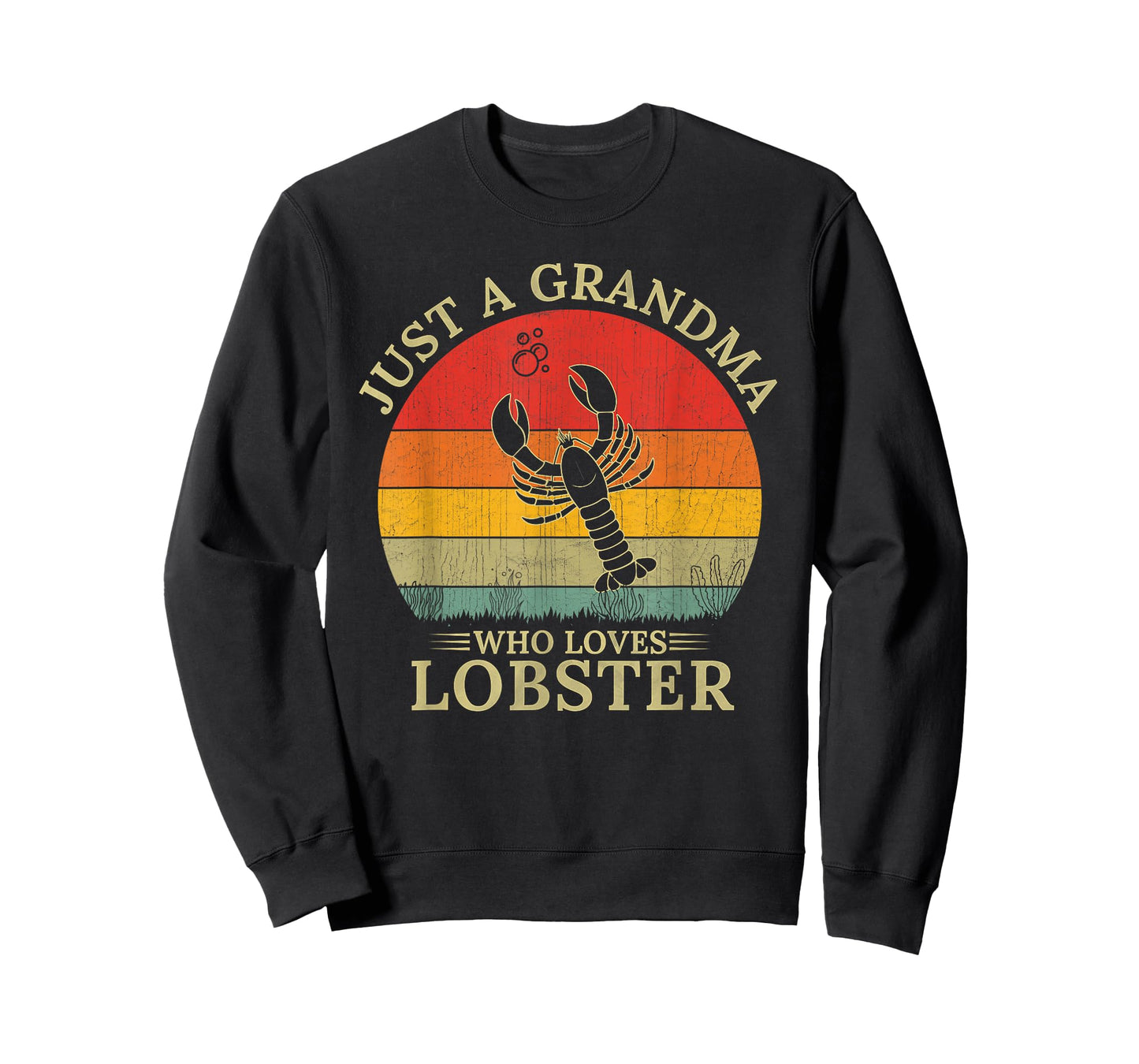 Retro Lobster Design Just A Grandma Who Loves Lobster T-Shirt