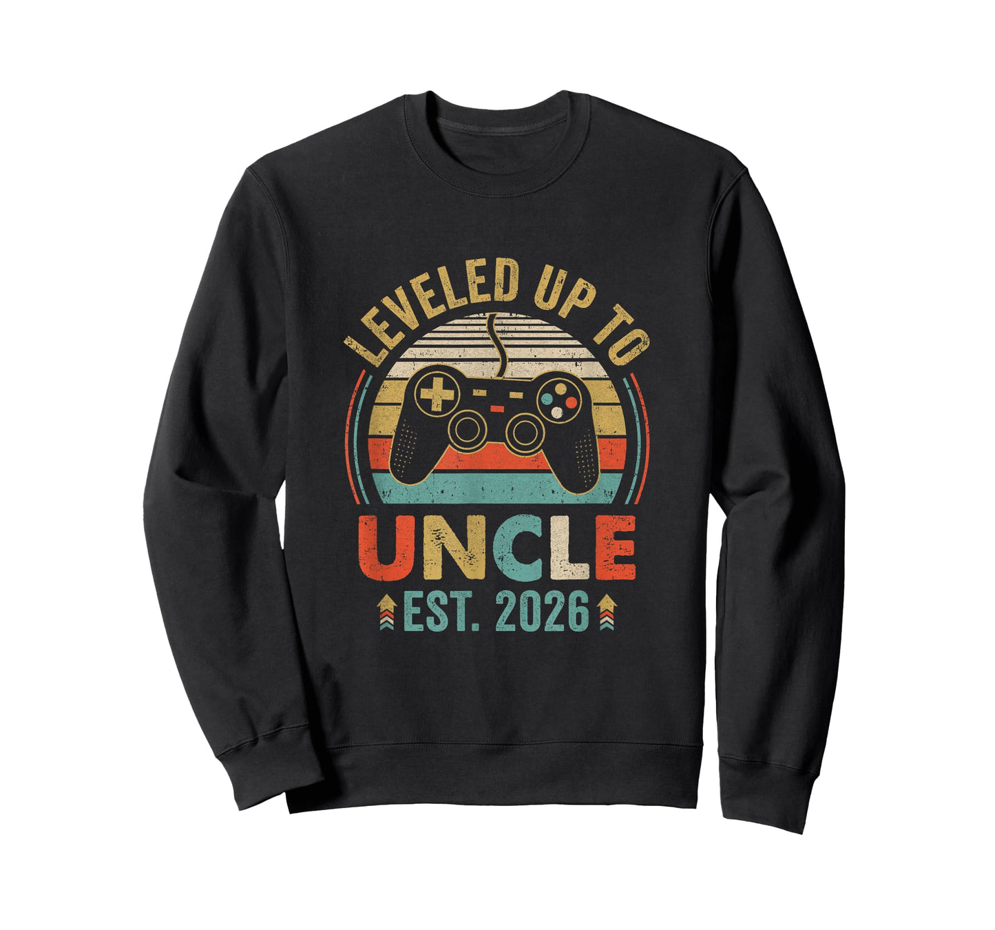 Leveled Up To Uncle 2026 Video Game Promoted To Uncle T-Shirt