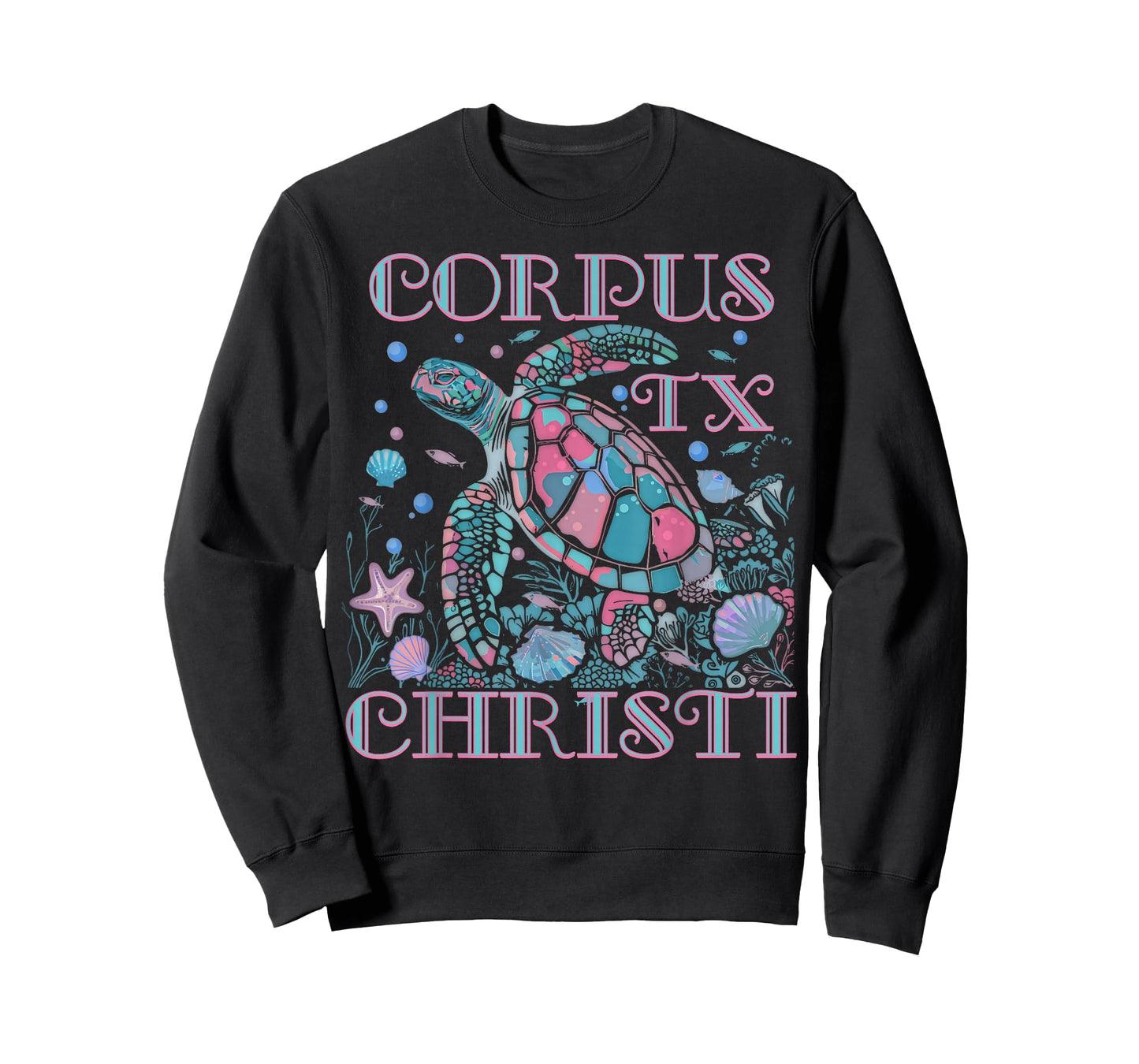 CORPUS CHRISTI TX TURTLE LOVER COLORFUL BEACH SOUVENIR T-Shirt