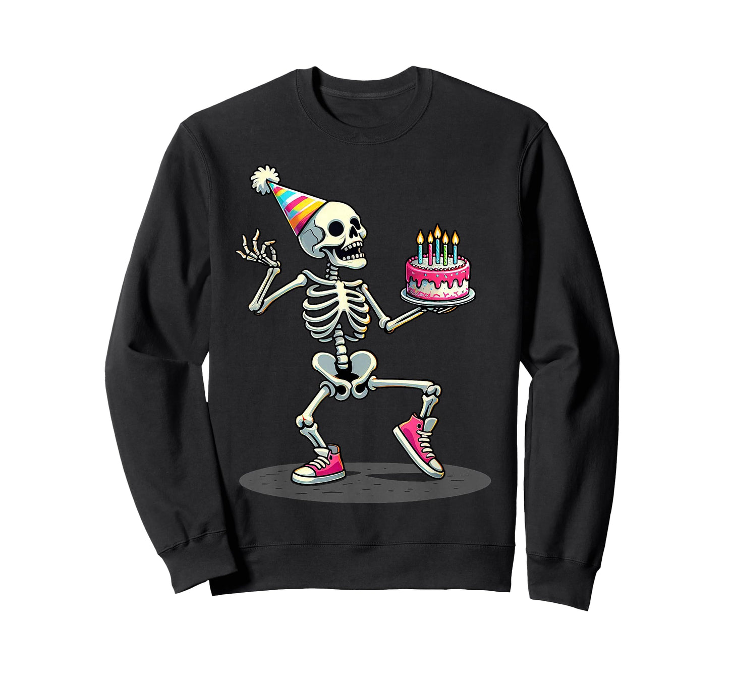 Funny Halloween Birthday Party Halloween Skeleton Birthday T-Shirt