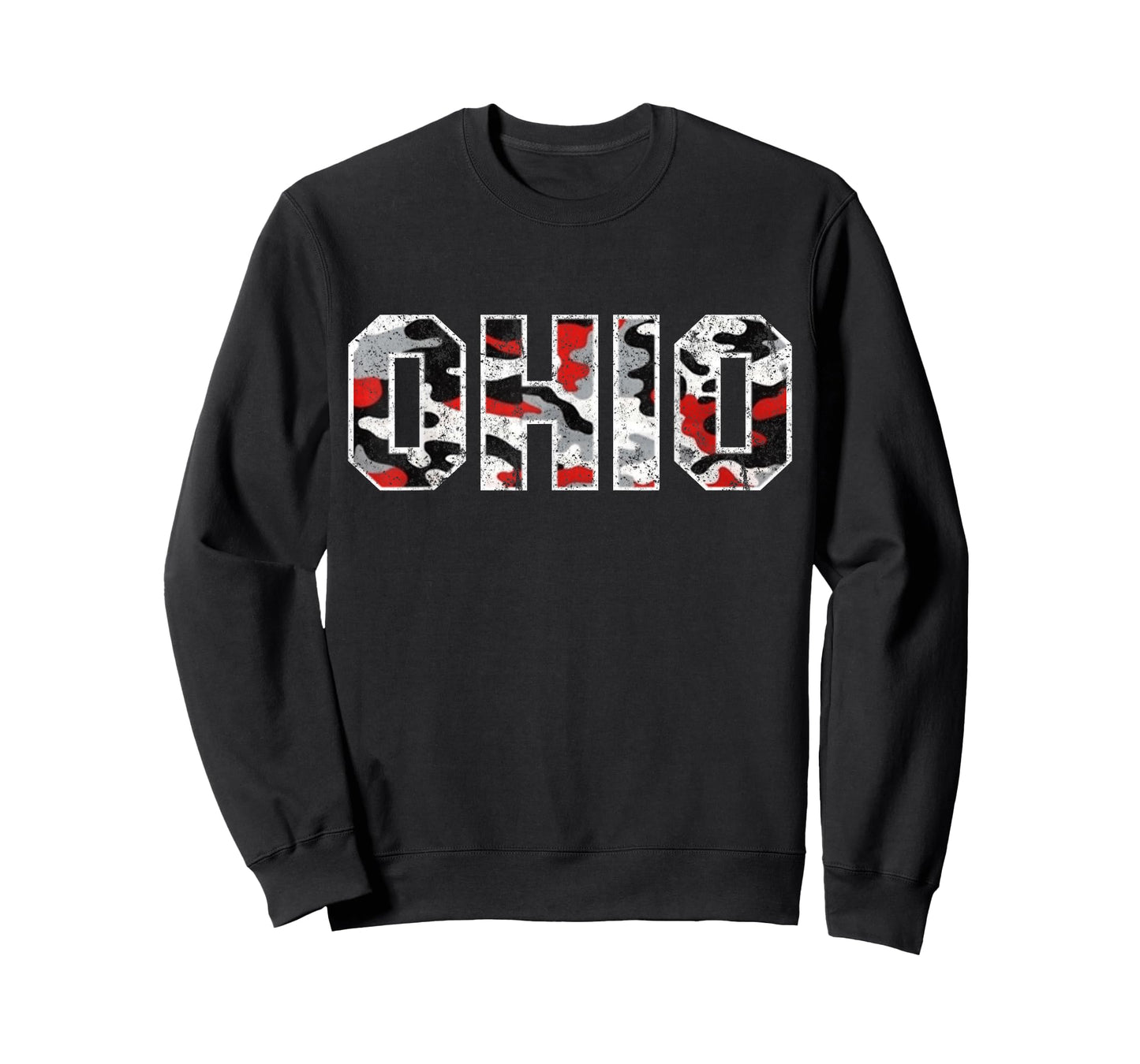 State of Ohio Ohioan Trendy Distressed Camo Graphic Designs T-Shirt