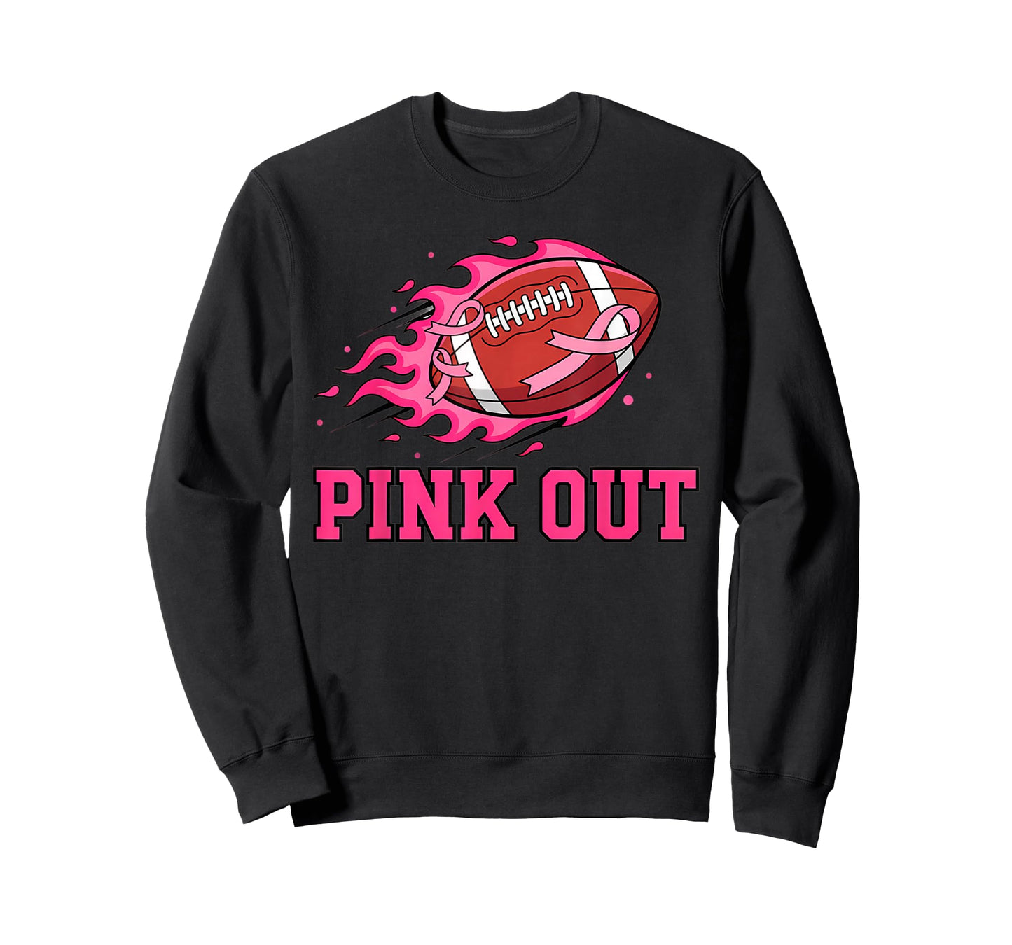 October Pink Out Football Breast Cancer Awareness Men Women T-Shirt