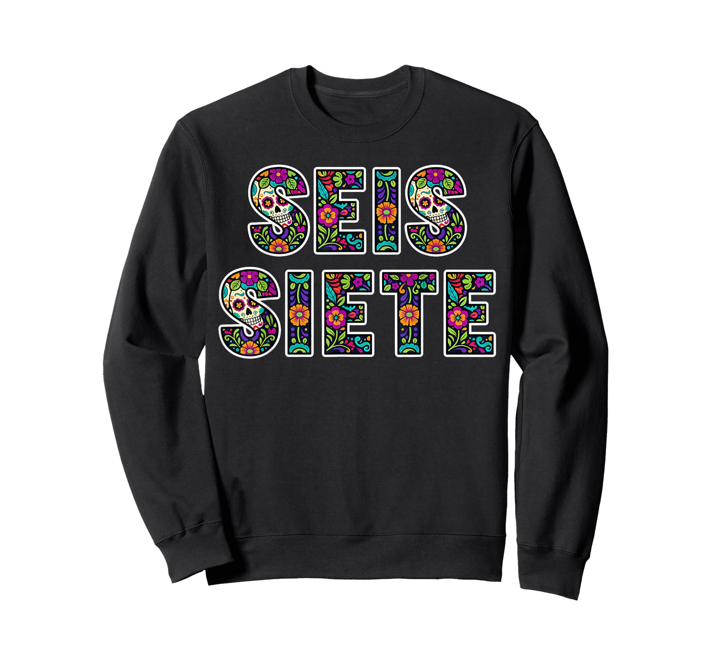 SEIS Siete 67 Six Seven Meme Dia de Los Muertos T-Shirt