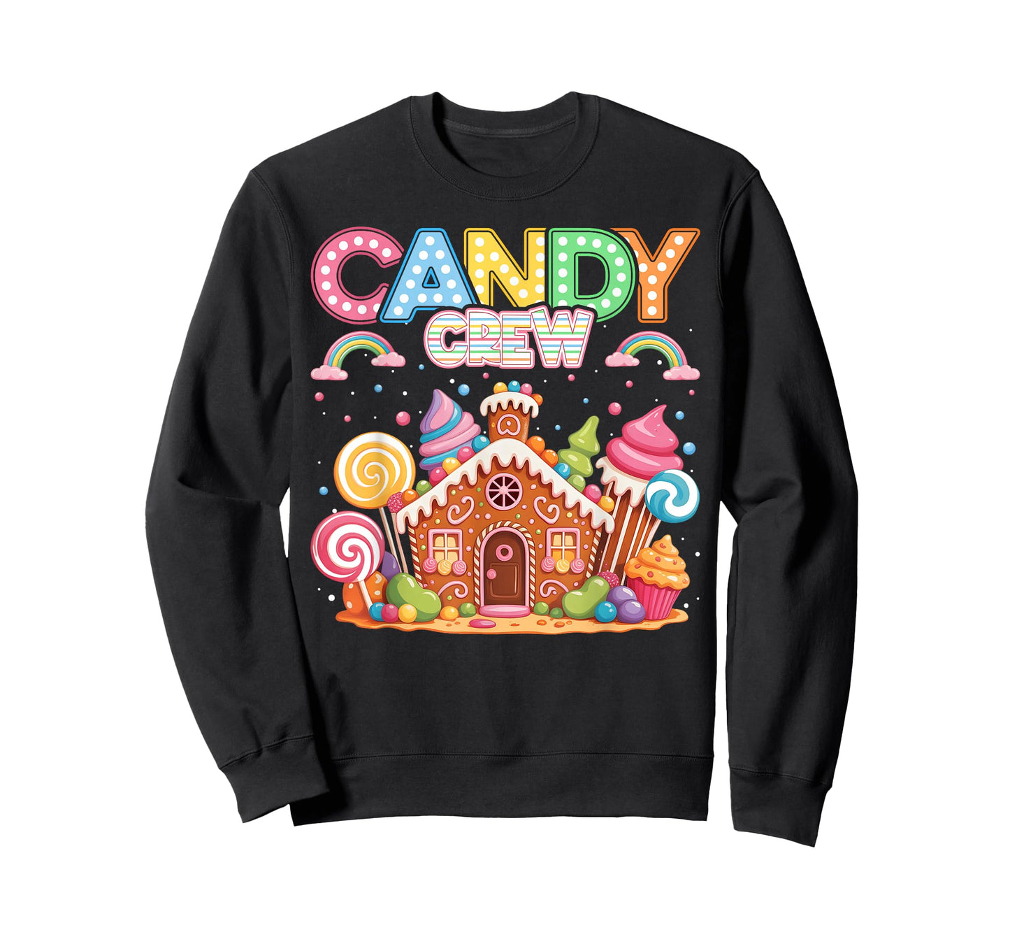 Merry Christmas Candy Crew Squad Matching Xmas Boy Girl Kid T-Shirt