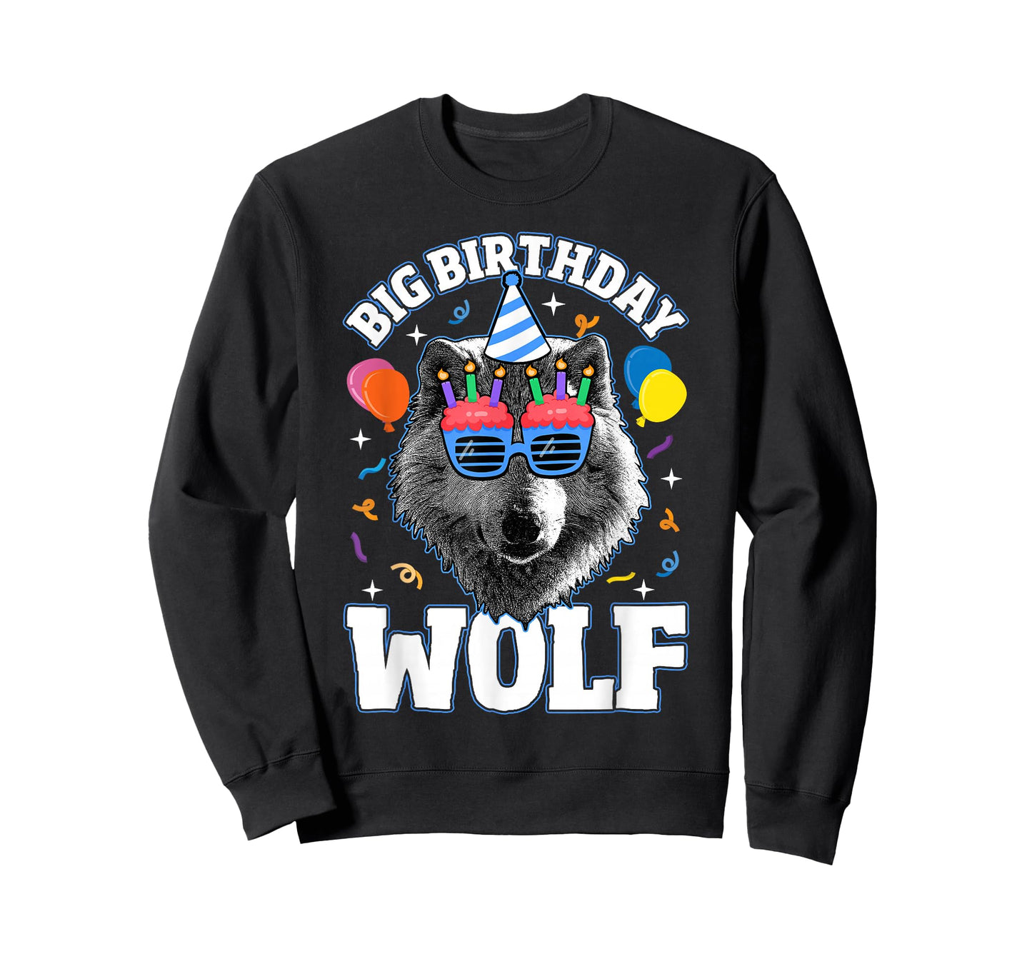 Big Birthday Wolf for Wolves Themed Birthday Wolf Lovers T-Shirt