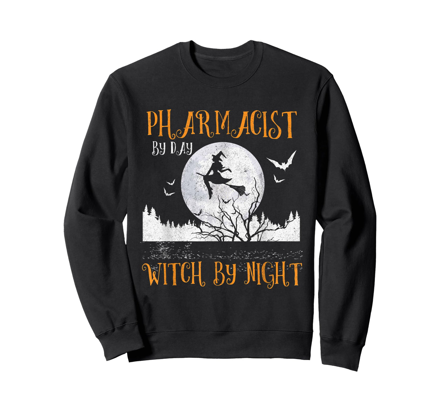 Pharmacist By Day Witch By Night Women Halloween T-Shirt