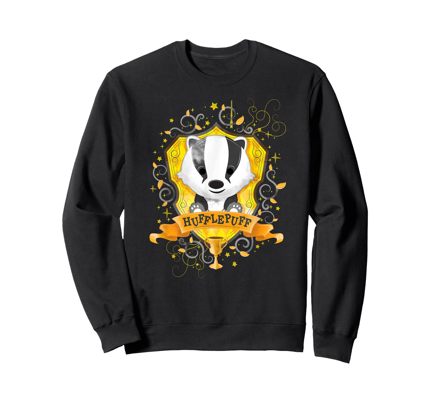 Harry Potter Watercolor Hufflepuff Crest T-Shirt