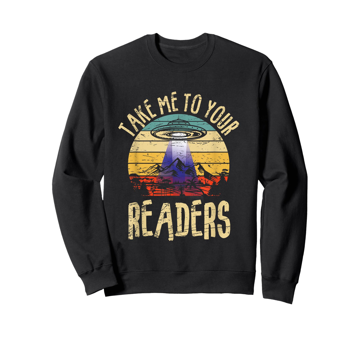 Vintage Take Me To Your Readers English Teacher Alien Space Men Women T-Shirt