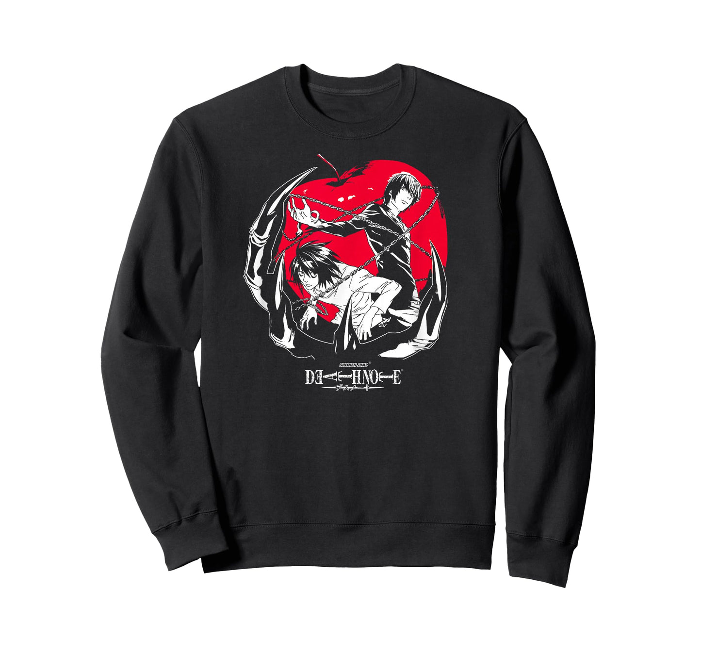 Death Note Light and L with Apple Anime T-Shirt