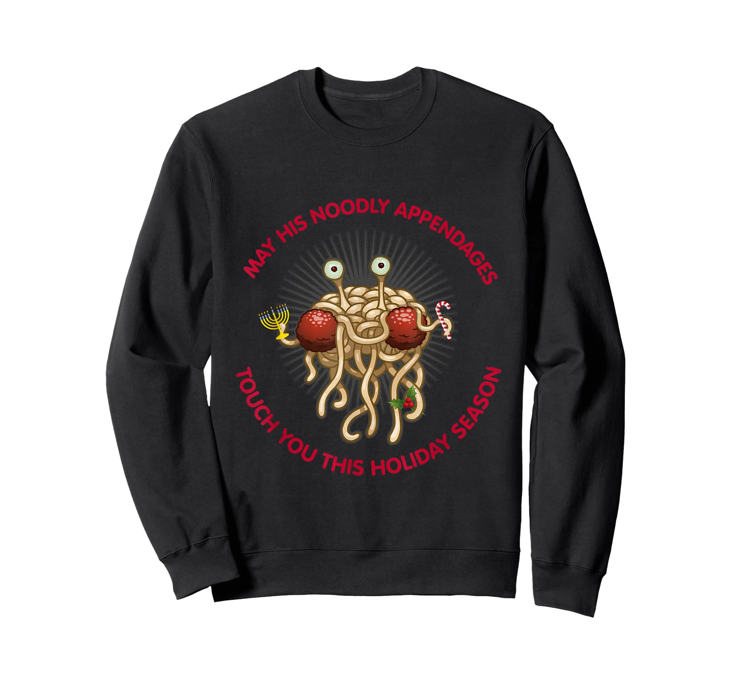 Flying Spaghetti Monster Holiday Pastafarianism Christmas T-Shirt