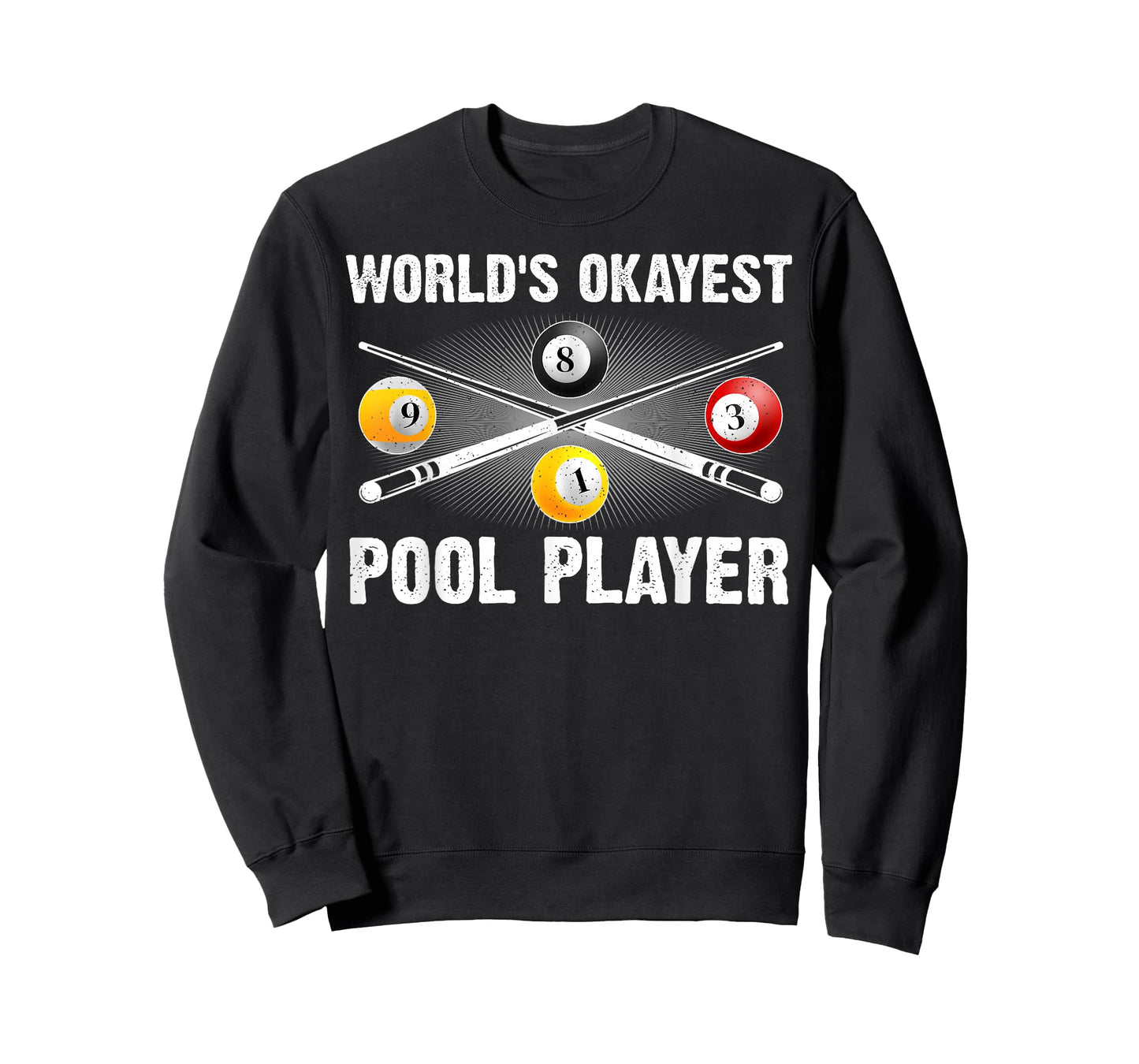 Cool Pool Player Art for Men Women Pool Game Billiard Lover T-Shirt