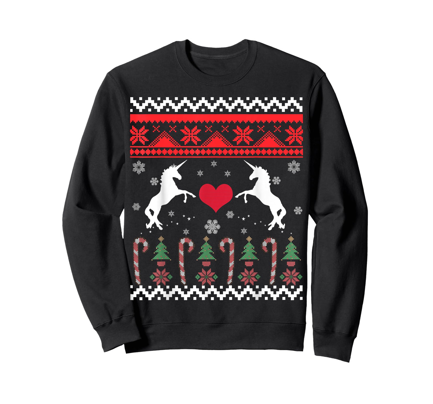 Unicorn Ugly Christmas Sweater Party T-Shirt