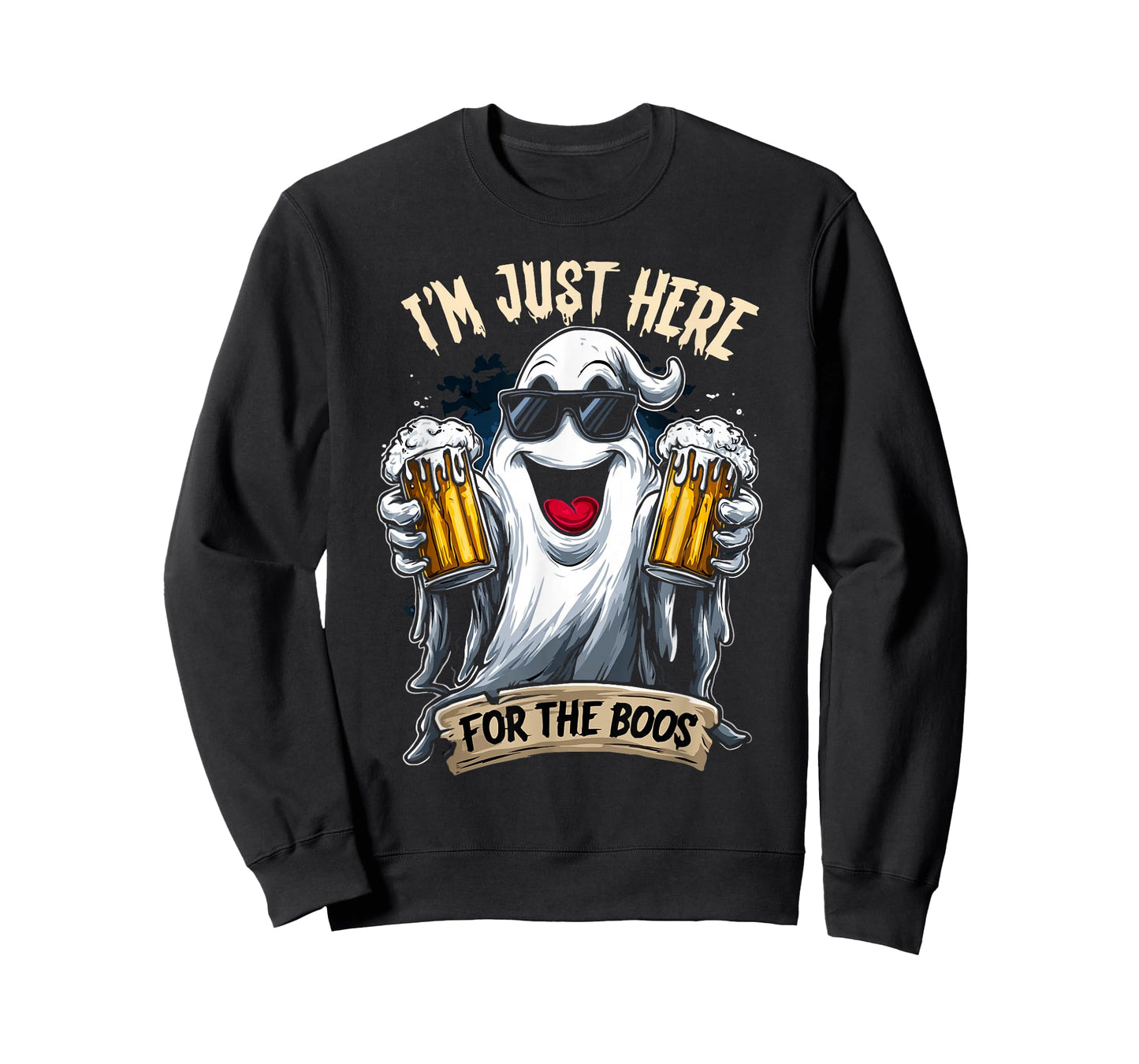 I'm just here for The boos | Funny Halloween Ghost T-Shirt