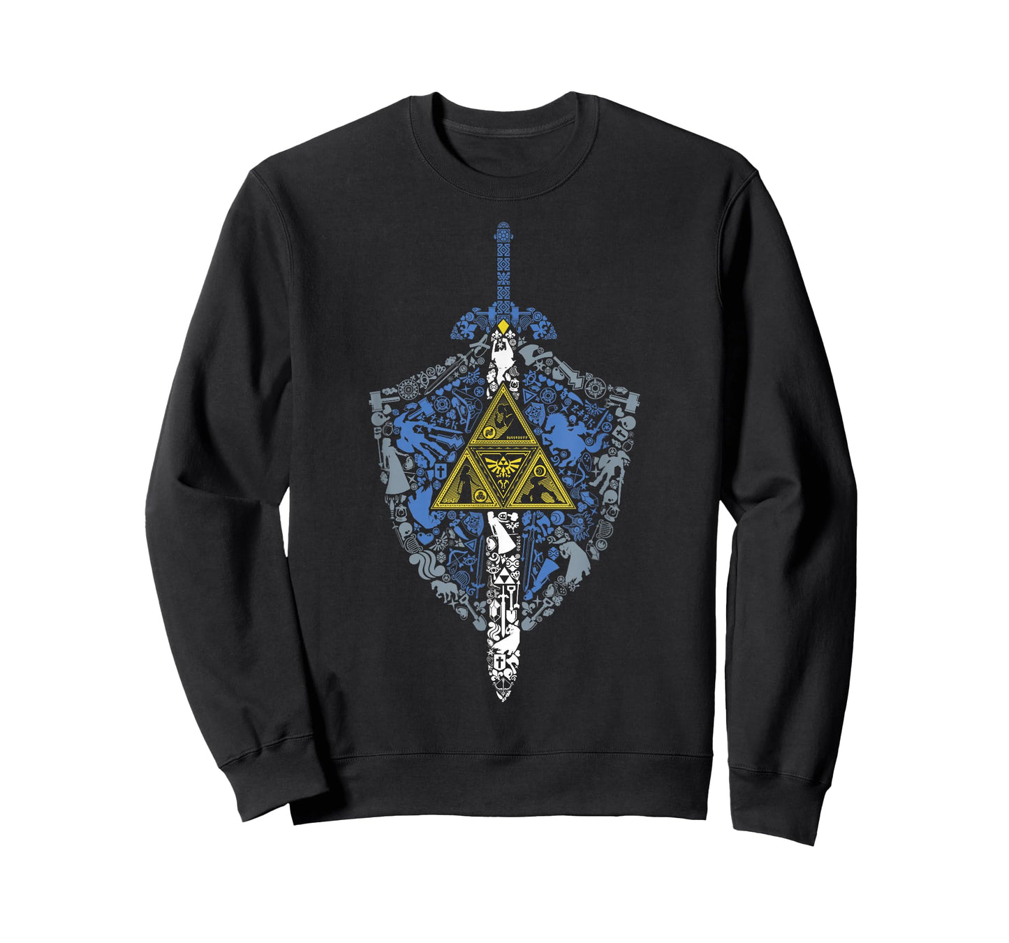 Nintendo Zelda Hylian Shield Element Icons Graphic T-Shirt T-Shirt