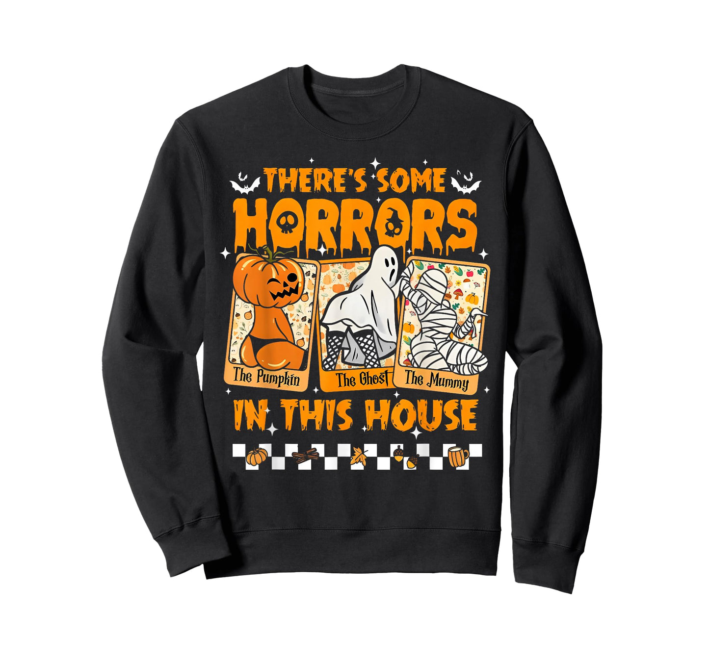There's Some Horrors in This House Funny Horror Characters T-Shirt