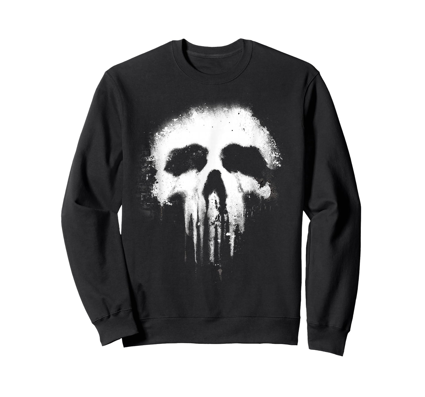 Marvel The Punisher Scary Grungy Skull Logo T-Shirt