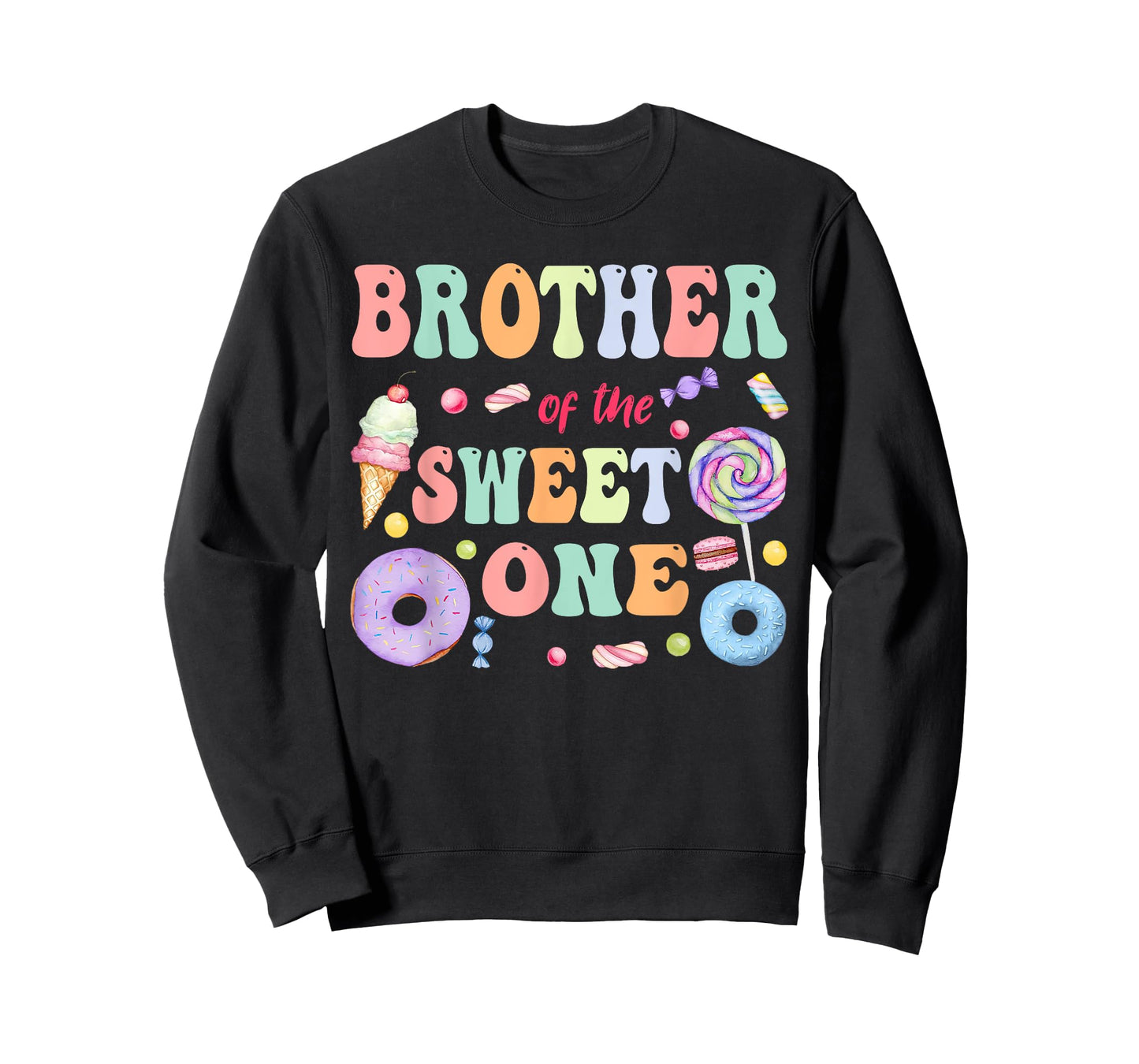 Brother of The Sweet One Lollipop Candy Birthday Party T-Shirt
