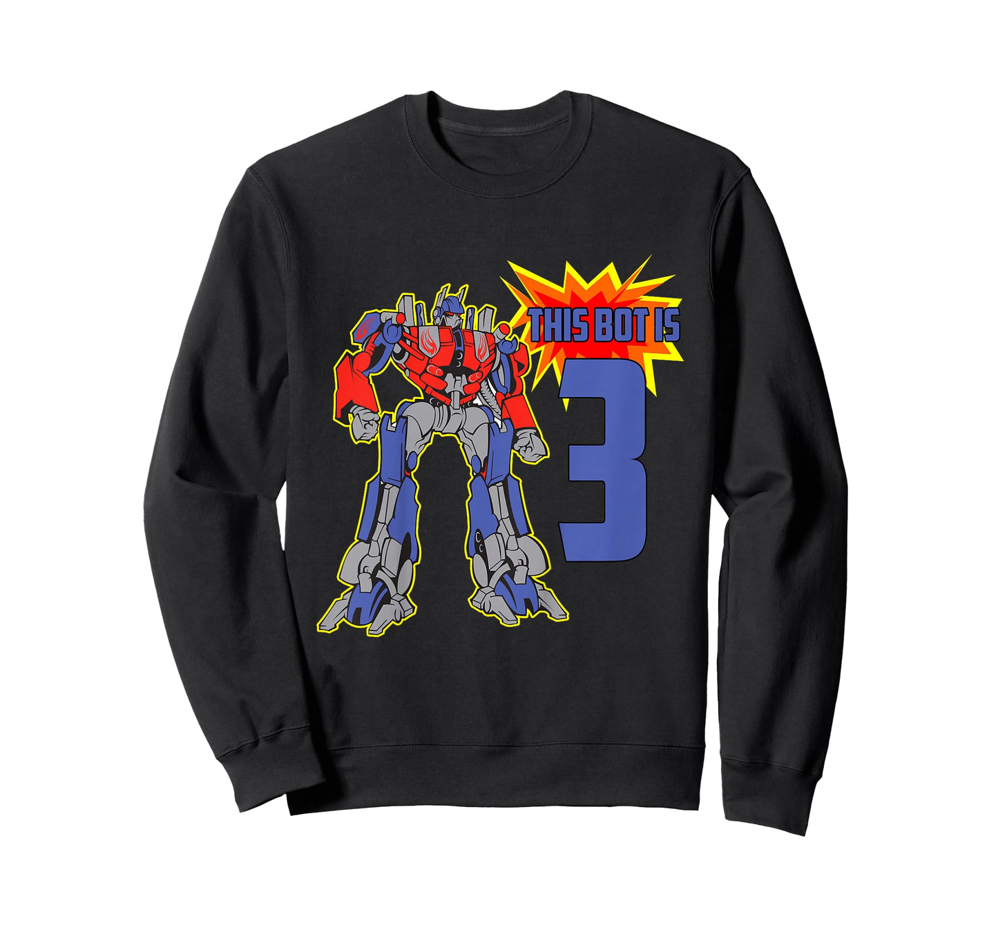 Kids 3rd Birthday Bot Robot T-Shirt for 3 Yr Old Boys Girls T-Shirt