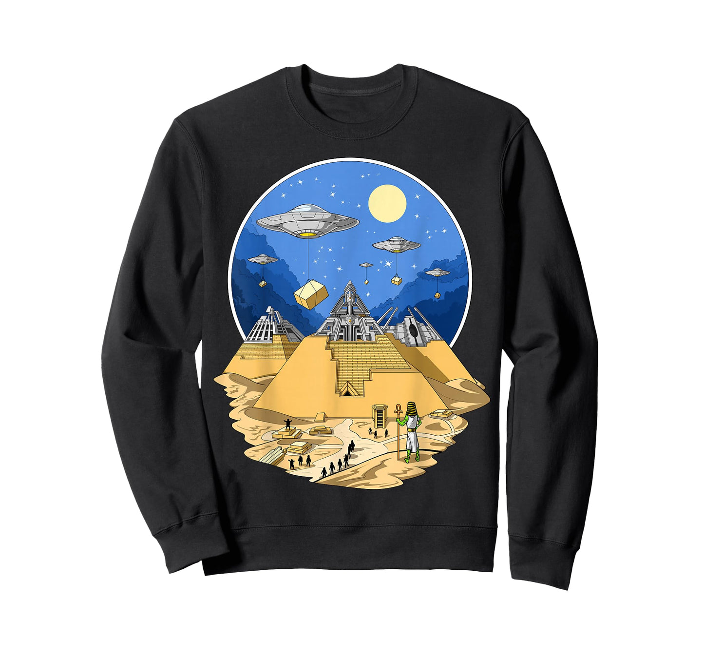 Ancient Egyptian Pyramid Alien UFO Space Aliens T-Shirt