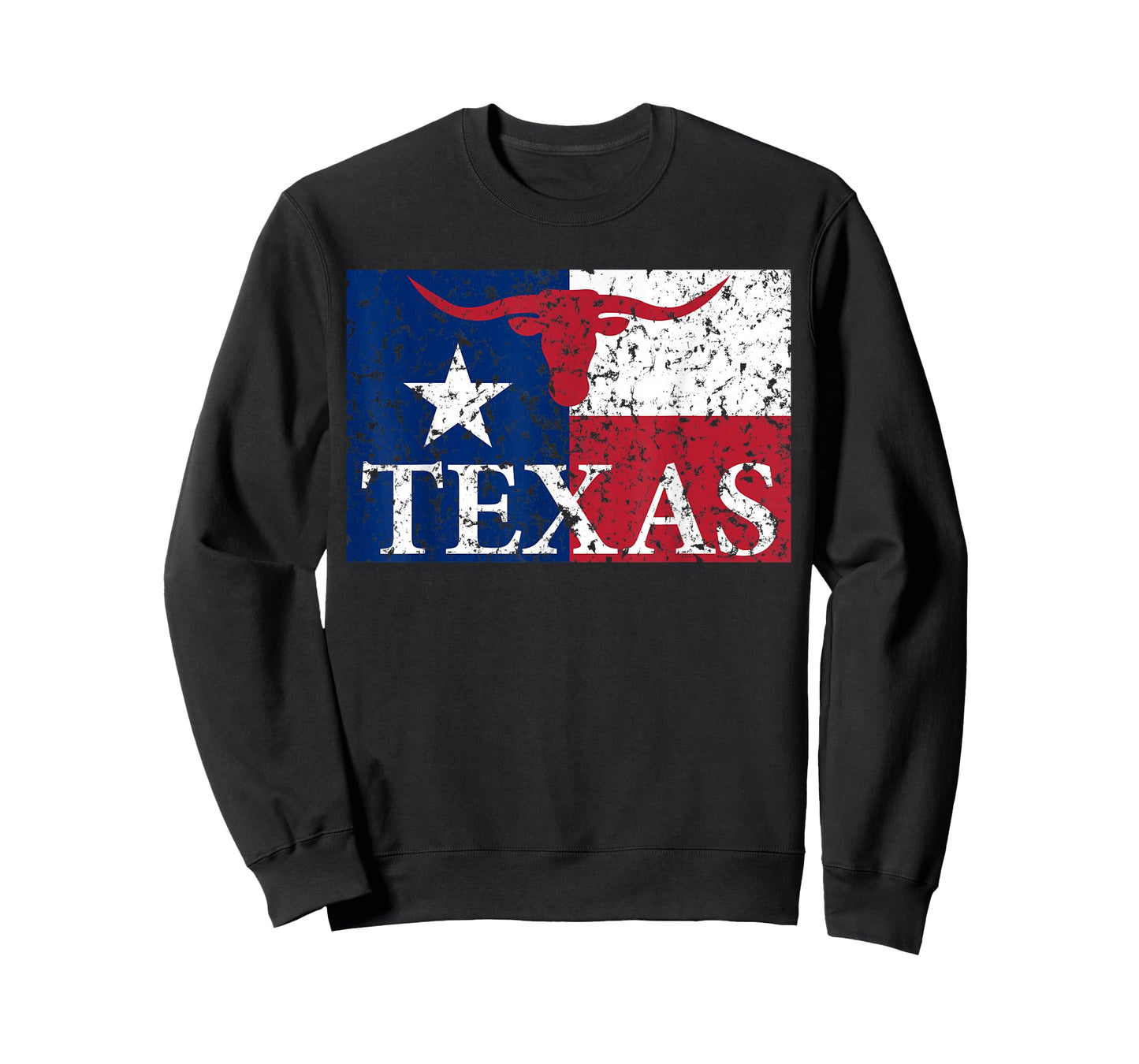 I Love Texas Longhorn Faded Grunge TX Flag T-Shirt T-Shirt