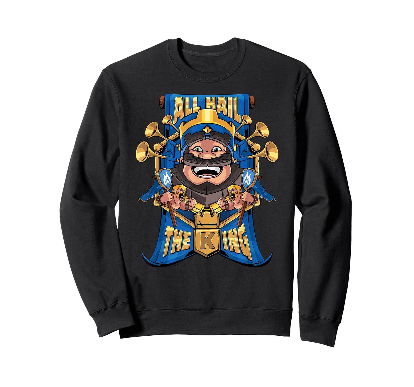 Clash Royale All Hail The King Epic Royal Portrait T-Shirt