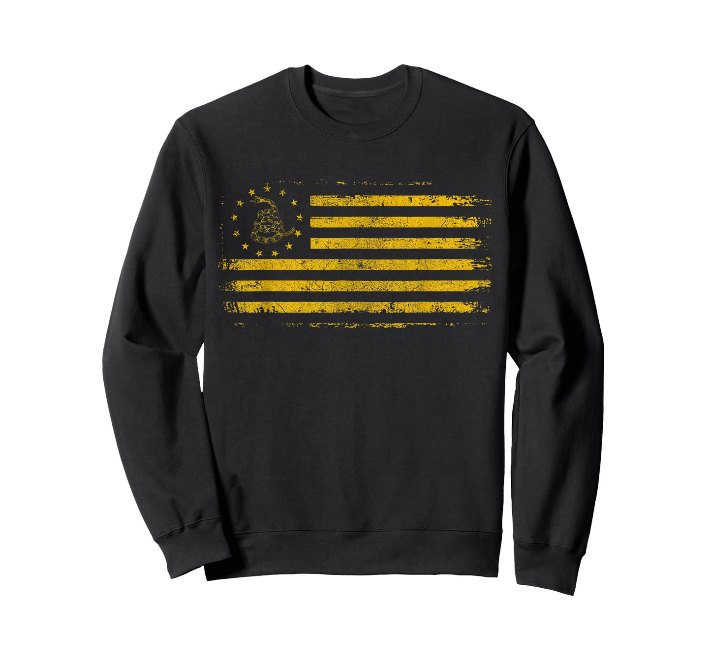 Gadsden & Betsy Ross Flag - 13 Colonies - Snake Yellow T-Shirt