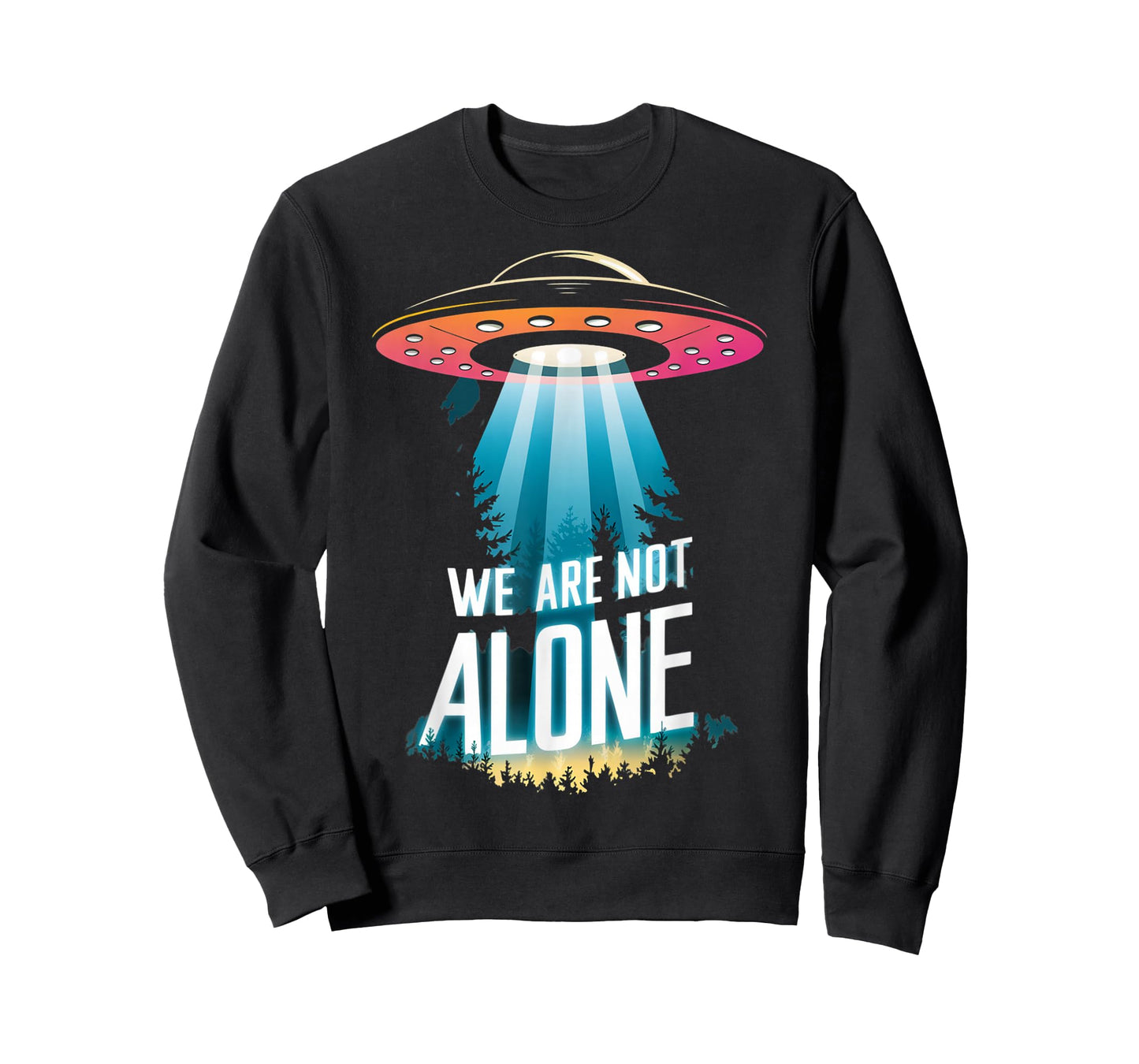 UFO "We Are Not Alone" Design T-Shirt