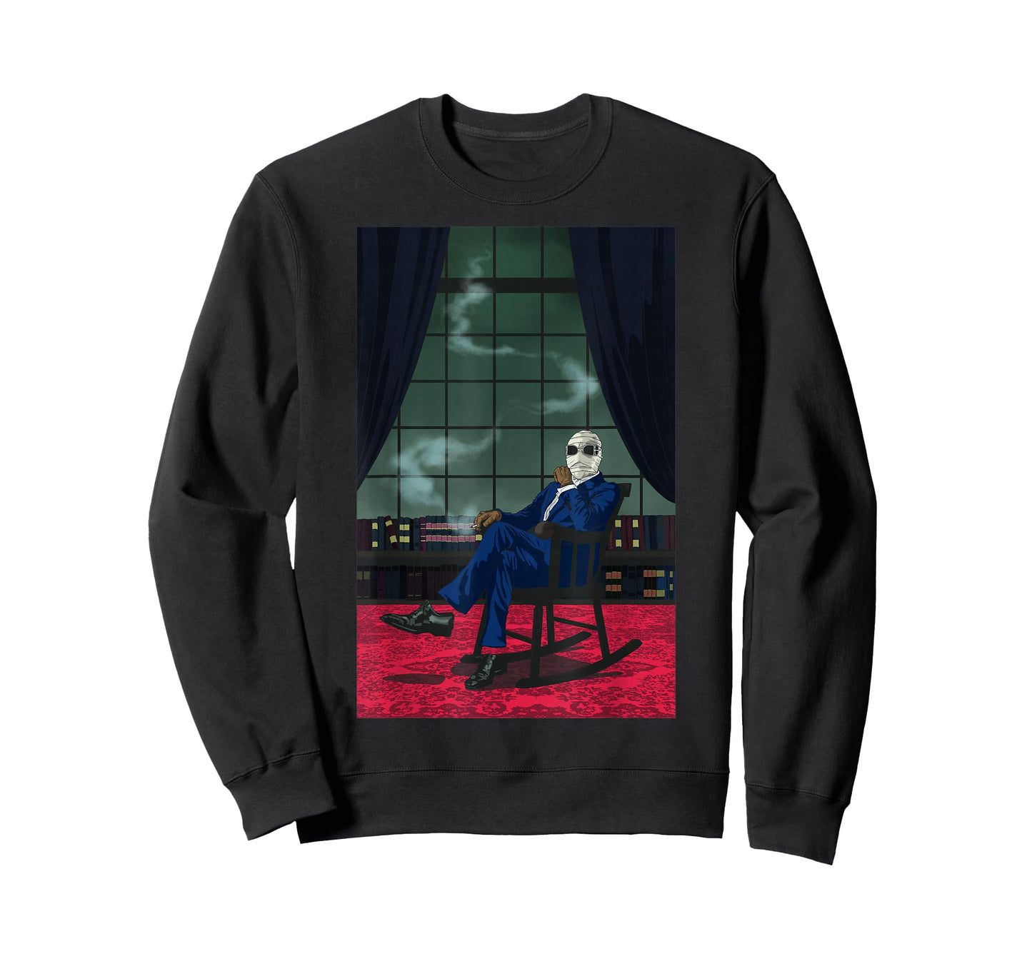 Universal Monsters Invisible Man Chair Portrait T-Shirt