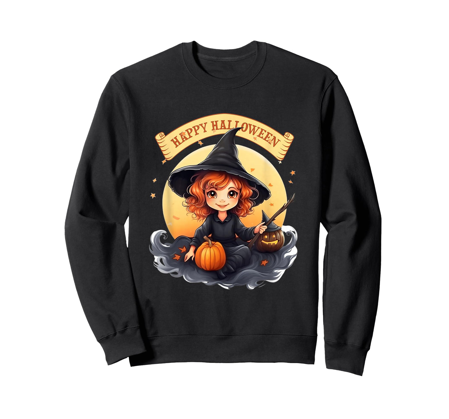 Children's Fashion - Halloween Cute Witch with Creepy Something T-Shirt