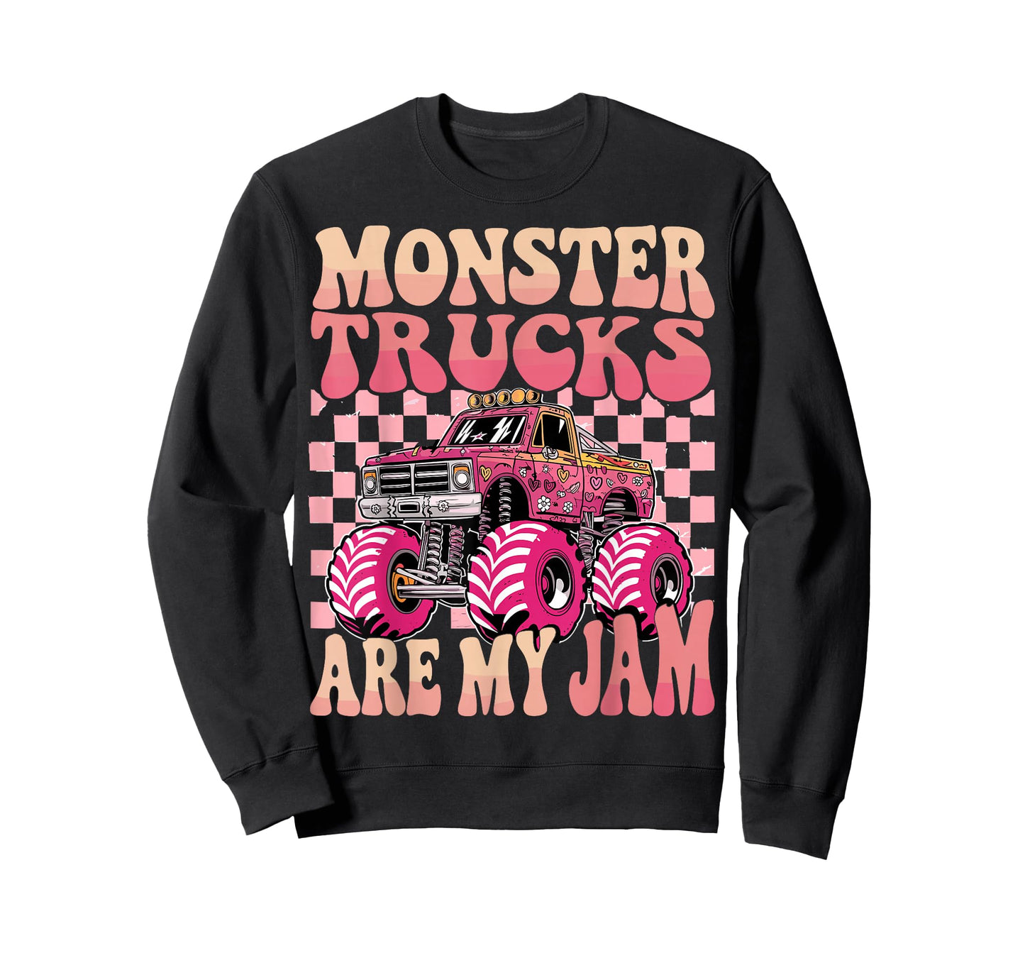 Monster Trucks Are My Jam Colorful Monster Truck T-Shirt