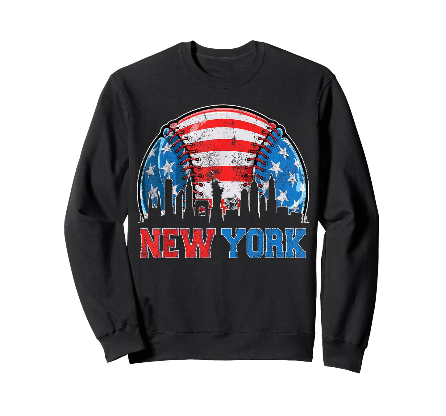 New York NY Skyline Baseball Vintage Met At Gameday T-Shirt