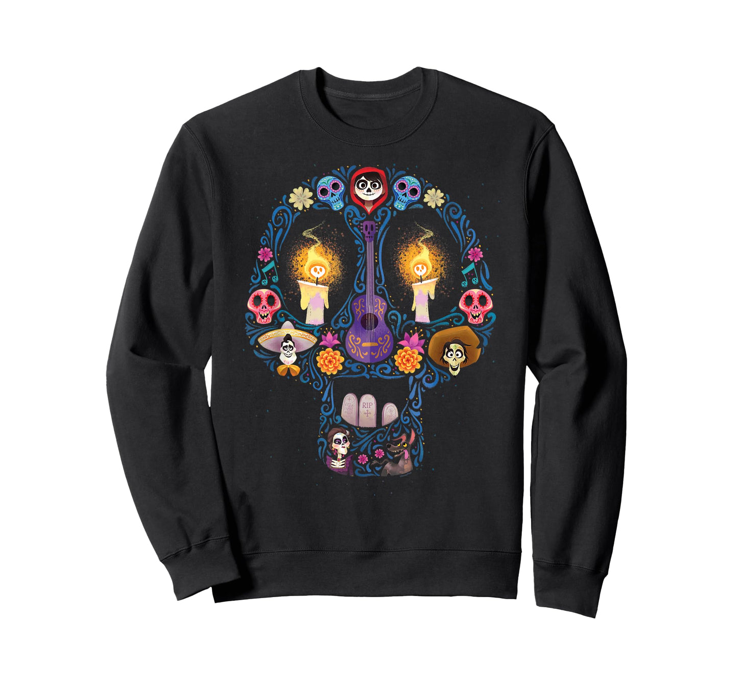 Disney Pixar Coco Land of The Dead Silhouette T-Shirt