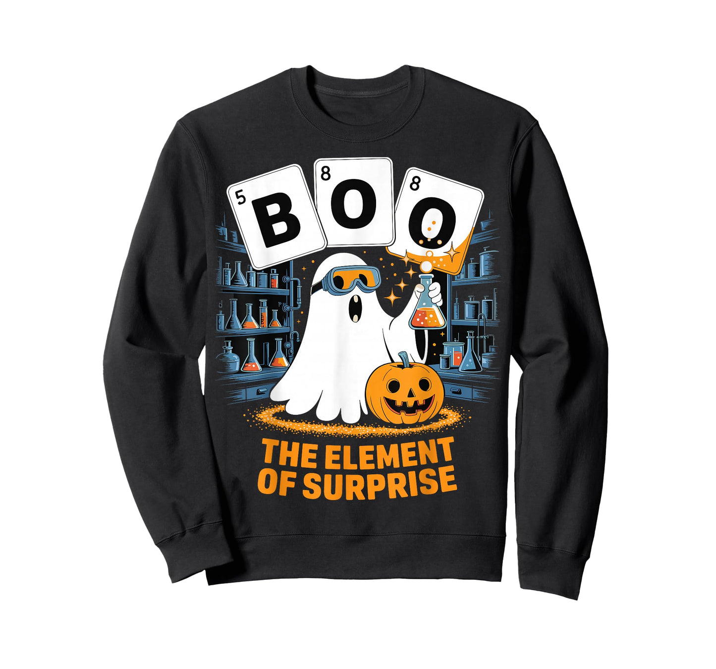 Chemistry Boo Ghost Element of Surprise Science Teacher Tee T-Shirt