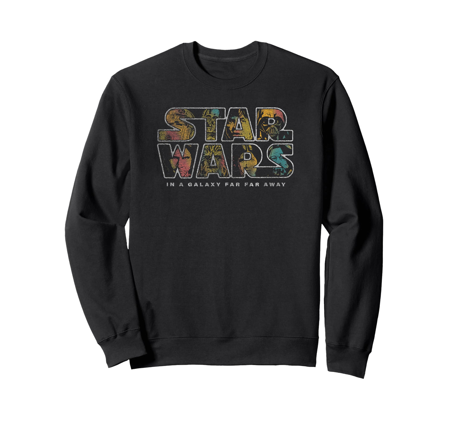 Star Wars Classic In A Galaxy Far Far Away Retro Group Shot T-Shirt