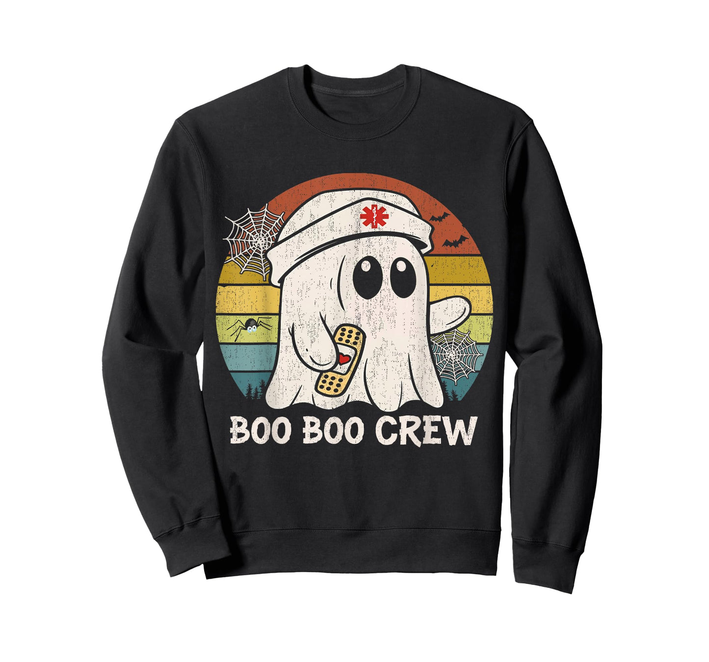Boo Boo Crew Nurse Shirt Funny Ghost Women Halloween Nurse T-Shirt