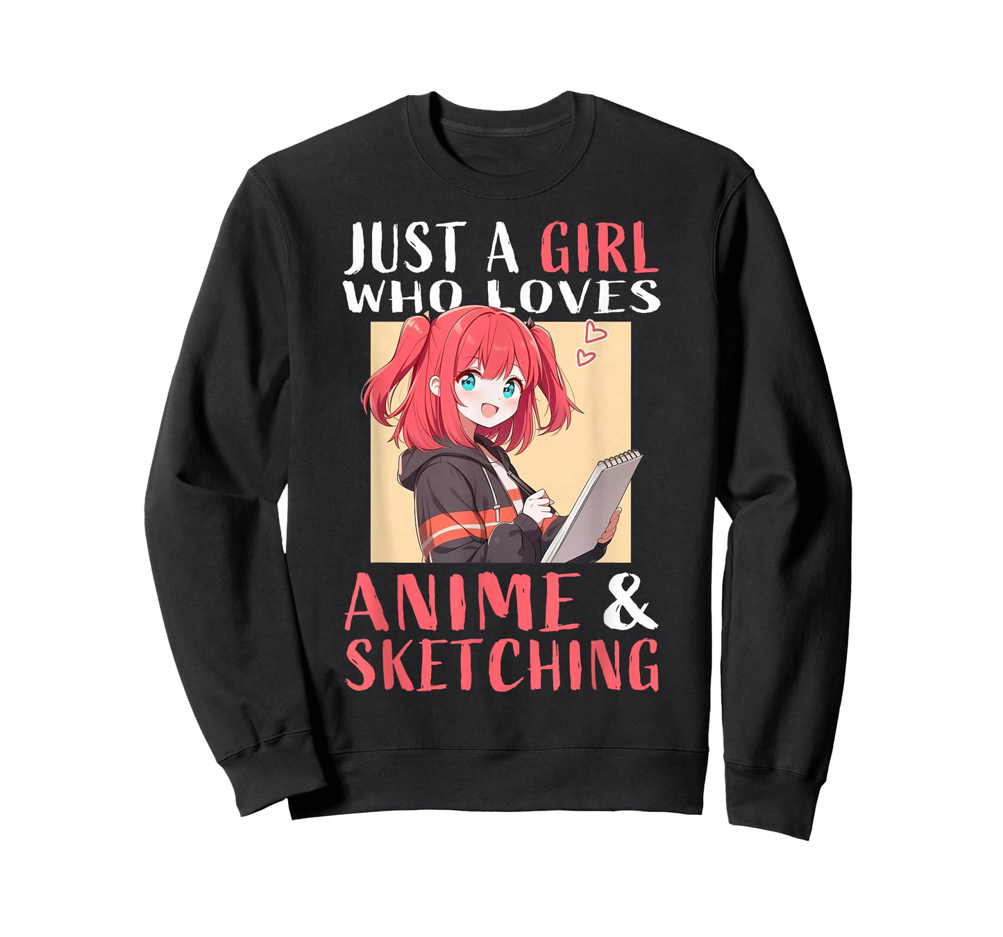 Anime and Sketching for Girls Teens Manga Kawaii Japan T-Shirt
