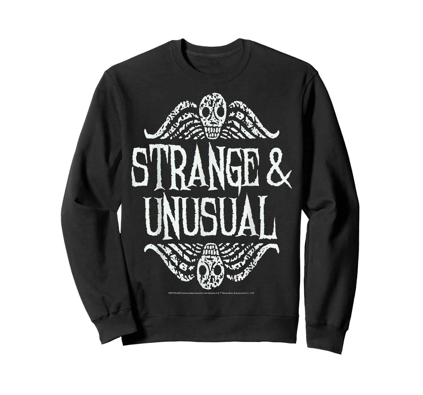 Beetlejuice Strange & Unusual Distressed Skulls T-Shirt
